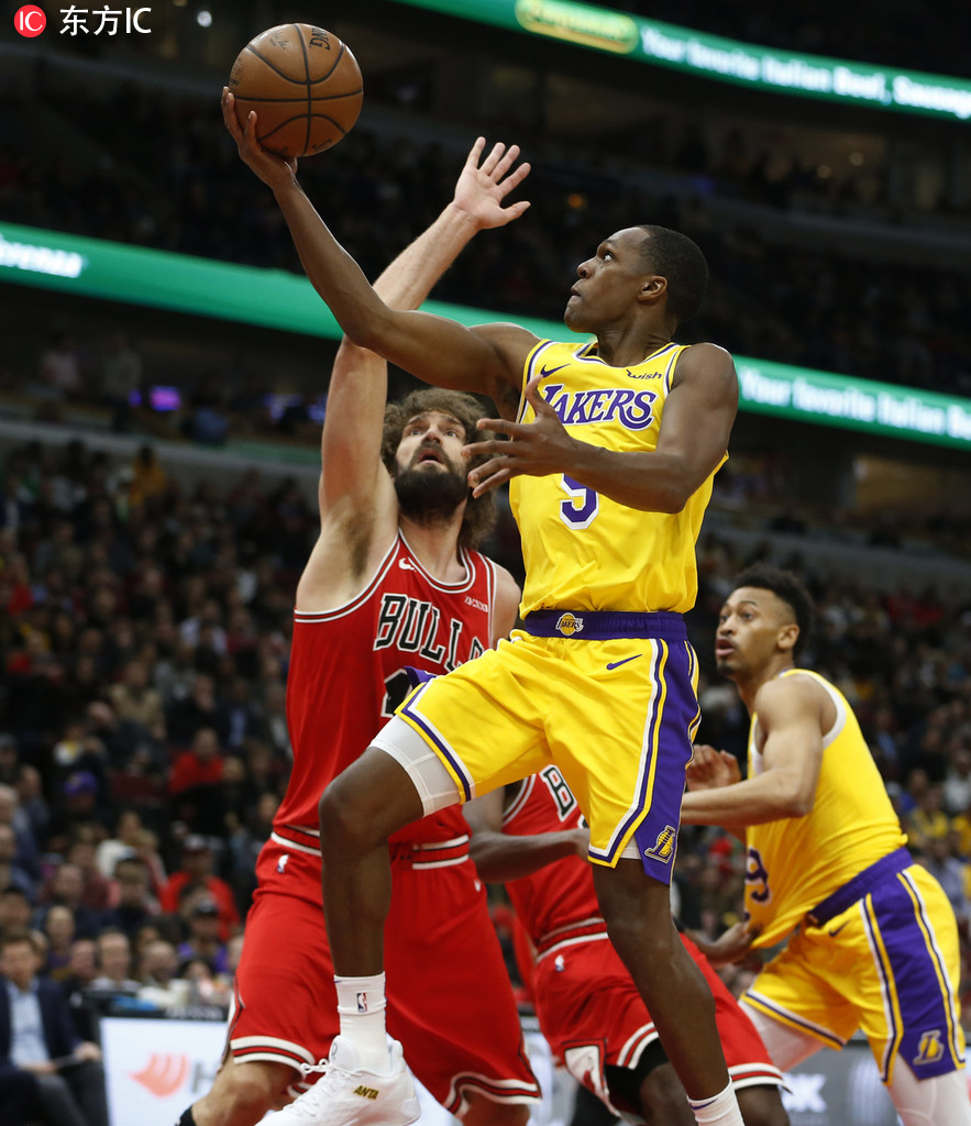 湖人胜公牛获得五连胜